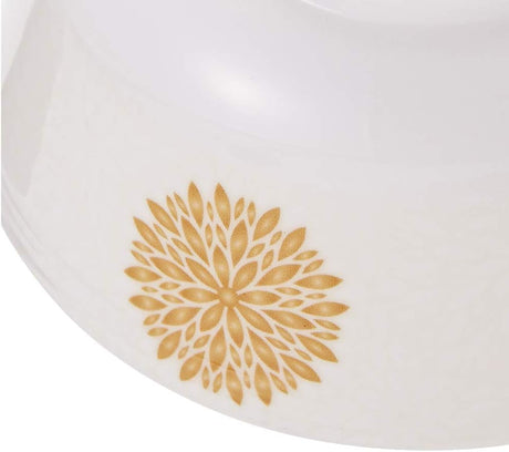 Servewell Melamine Soup,Rice Bowl Golden Leaves - 11.5CM - White&Golden - Al Kabayel Discount CentreServewell Melamine Soup,Rice Bowl Golden Leaves - 11.5CM - White&GoldenBowlsSERVEWELLAl Kabayel Discount Centre
