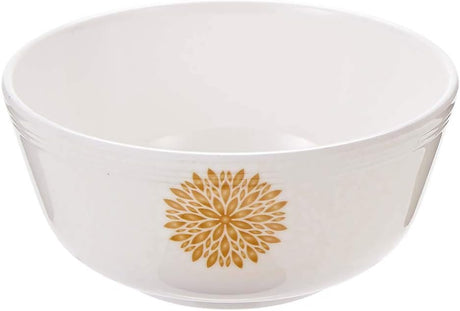 Servewell Melamine Soup,Rice Bowl Golden Leaves - 11.5CM - White&Golden - Al Kabayel Discount CentreServewell Melamine Soup,Rice Bowl Golden Leaves - 11.5CM - White&GoldenBowlsSERVEWELLAl Kabayel Discount Centre