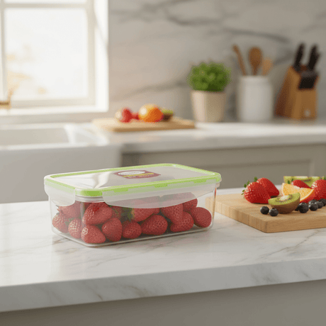 Servewell Plastic Rectangular Food Container With Lid 1000ml - Green&White - Al Kabayel Discount CentreServewell Plastic Rectangular Food Container With Lid 1000ml - Green&WhiteFood ContainersSERVEWELLAl Kabayel Discount Centre