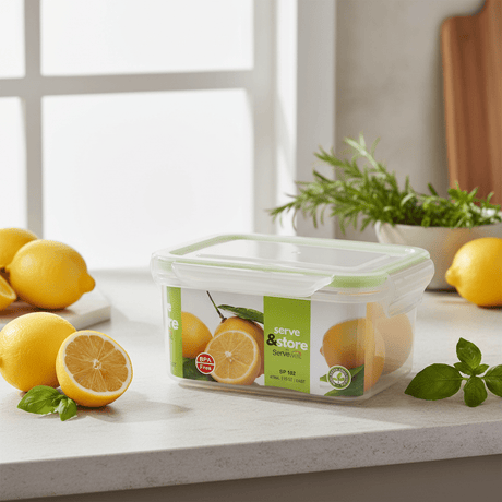 Servewell Plastic Rectangular Food Container With Lid 470ml - Green&White - Al Kabayel Discount CentreServewell Plastic Rectangular Food Container With Lid 470ml - Green&WhiteFood ContainersSERVEWELLAl Kabayel Discount Centre