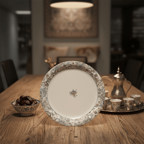 Servewell Round White Melamine Dinner Plate with Floral Design | 28cm - Al Kabayel Discount CentreServewell Round White Melamine Dinner Plate with Floral Design | 28cmPlatesSERVEWEREAl Kabayel Discount Centre