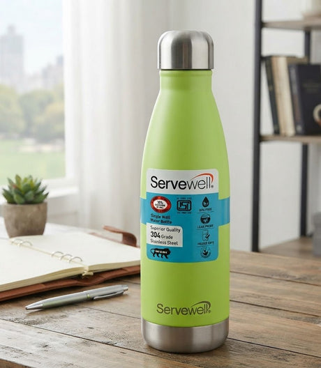 Servewell Stainless Steel Water Bottle - 750ml - Light Green / Peach / Light Blue - Al Kabayel Discount CentreServewell Stainless Steel Water Bottle - 750ml - Light Green / Peach / Light BlueWater BottlesSERVEWELLAl Kabayel Discount Centre