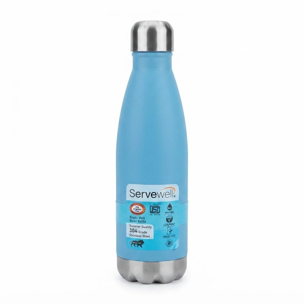 Servewell Stainless Steel Water Bottle - 750ml - Light Green / Peach / Light Blue - Al Kabayel Discount CentreServewell Stainless Steel Water Bottle - 750ml - Light Green / Peach / Light BlueWater BottlesSERVEWELLAl Kabayel Discount Centre