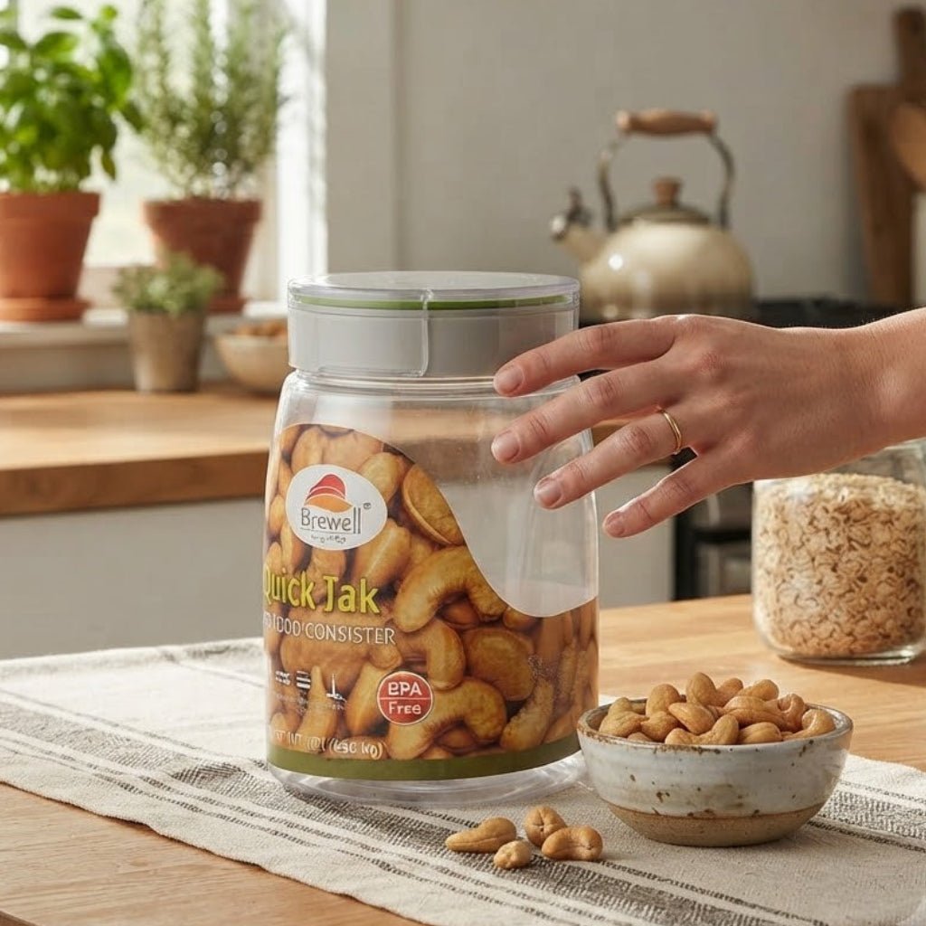Servewell Tik-Tak Airtight Canister 1.1L - BPA-Free Flip-Lock Storage Jar - Al Kabayel Discount CentreServewell Tik-Tak Airtight Canister 1.1L - BPA-Free Flip-Lock Storage JarJars & Food SaversSERVEWELLAl Kabayel Discount Centre