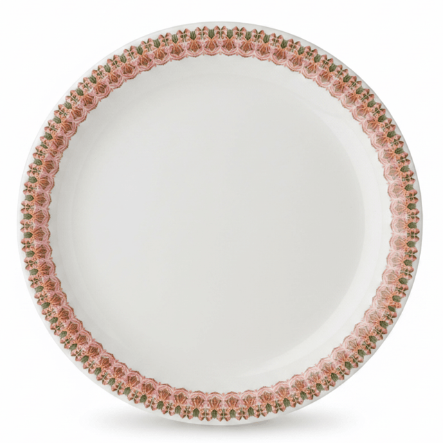 Servewell White Melamine Dinner Plate 19cm| Elegant Floral Border Design - Al Kabayel Discount CentreServewell White Melamine Dinner Plate 19cm| Elegant Floral Border DesignPlatesSERVEWELLAl Kabayel Discount Centre