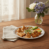 Servewere Elegant White with Floral Design Round Melamine Plate 19 cm Medium Plate for Snacks and Starters - Al Kabayel Discount CentreServewere Elegant White with Floral Design Round Melamine Plate 19 cm Medium Plate for Snacks and StartersPlatesSERVEWEREAl Kabayel Discount Centre