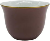 Shallow Ceramic Cawa Cup for Tea Coffee Perfect for Home Office Coffee Shops Set of 12Pcs(60ML) - Peach&Gold - Al Kabayel Discount CentreShallow Ceramic Cawa Cup for Tea Coffee Perfect for Home Office Coffee Shops Set of 12Pcs(60ML) - Peach&GoldTea CupsSHALLOWAl Kabayel Discount Centre