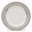 Shallow White Ceramic Dessert Plate with Gold Rim & Dotted Design — 8 Inch - Al Kabayel Discount CentreShallow White Ceramic Dessert Plate with Gold Rim & Dotted Design — 8 InchPlatesSHALLOWAl Kabayel Discount Centre