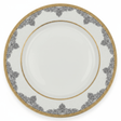 Shallow White Porcelain Dinner Plate with Gold Rim & Arabesque Border — 10.5 Inch - Al Kabayel Discount CentreShallow White Porcelain Dinner Plate with Gold Rim & Arabesque Border — 10.5 InchPlatesSHALLOWAl Kabayel Discount Centre