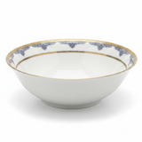 Shallow White Porcelain Soup Bowl with Golden Rim & Blue Floral Design — 6 Inch - Al Kabayel Discount CentreShallow White Porcelain Soup Bowl with Golden Rim & Blue Floral Design — 6 InchBowlsSHALLOWAl Kabayel Discount Centre
