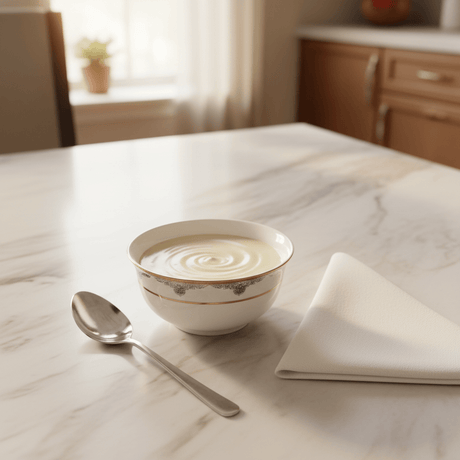 Shallow White Porcelain Soup Bowl with Golden Rim & Floral Design | 4.5 Inch | Premium Tableware - Al Kabayel Discount CentreShallow White Porcelain Soup Bowl with Golden Rim & Floral Design | 4.5 Inch | Premium TablewareBowlsSHALLOWAl Kabayel Discount Centre