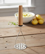 Shengya Heavy - Duty Stainless Steel Potato Masher with Wooden Handle – Efficient Mashing Tool for Potatoes & Vegetables (26 cm) - Al Kabayel Discount CentreShengya Heavy - Duty Stainless Steel Potato Masher with Wooden Handle – Efficient Mashing Tool for Potatoes & Vegetables (26 cm)MasherSHENGYAAl Kabayel Discount Centre
