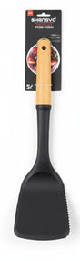 Shengya Non - Stick Silicone Turner with Wooden Handle – Flexible, Heat - Resistant Cooking Spatula (34 cm) - Al Kabayel Discount CentreShengya Non - Stick Silicone Turner with Wooden Handle – Flexible, Heat - Resistant Cooking Spatula (34 cm)Turner SpatulaSHENGYAAl Kabayel Discount Centre