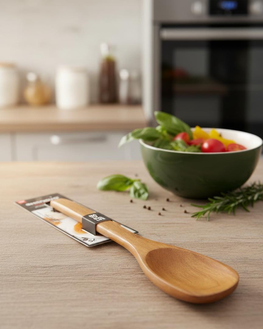 Shengya Traditional Wooden Cooking Spoon – Strong, Smooth & Heat - Resistant Utensil (30 cm) - Al Kabayel Discount CentreShengya Traditional Wooden Cooking Spoon – Strong, Smooth & Heat - Resistant Utensil (30 cm)SpoonsSHENGYAAl Kabayel Discount Centre