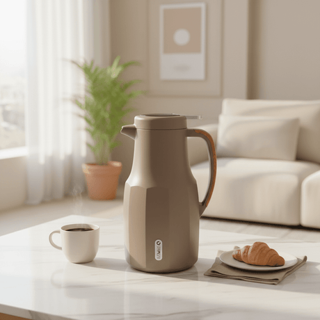 Shimizu Premium Insulated Vacuum Flask, 1.5 Liter, Brown Color - Al Kabayel Discount CentreShimizu Premium Insulated Vacuum Flask, 1.5 Liter, Brown ColorThermosSHIMIZUAl Kabayel Discount Centre