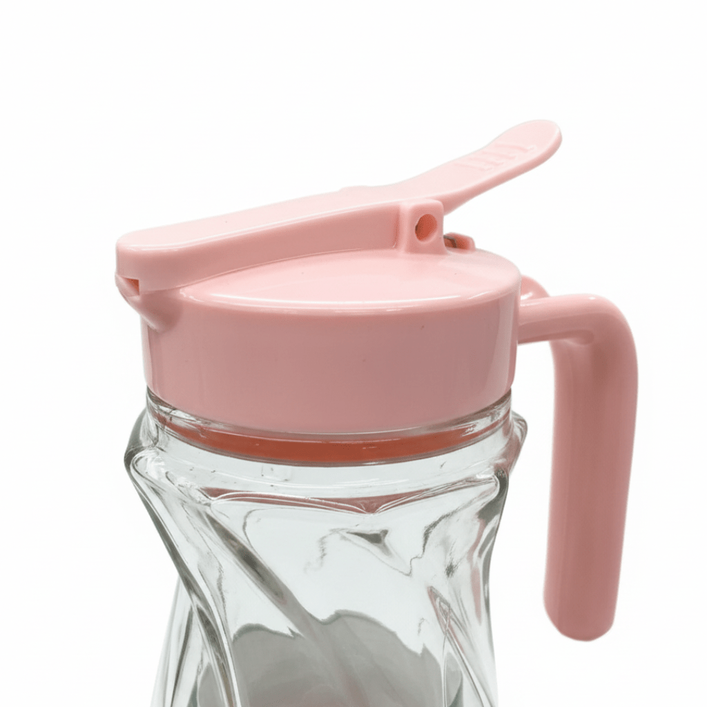 Shishegaran Glass Oil Dispenser with Flip-Top Lid – 350ml - Pink / Yellow / White / Sage Green - Al Kabayel Discount CentreShishegaran Glass Oil Dispenser with Flip-Top Lid – 350ml - Pink / Yellow / White / Sage GreenKitchen Utensils & GadgetsSHISHEGARANAl Kabayel Discount Centre