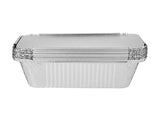 Sunny 10pcs Rectangular Aluminium Containers with Lid 680cc