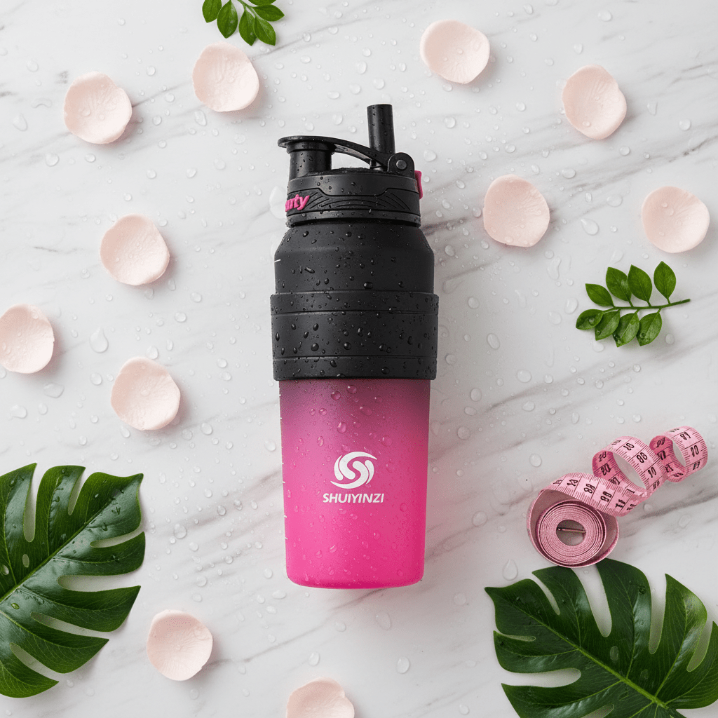 Shuiyinzi Beauty 1200ml Sports Water Bottle – Pink & Black | BPA - Free | Motivational Measurement Markings - Al Kabayel Discount CentreShuiyinzi Beauty 1200ml Sports Water Bottle – Pink & Black | BPA - Free | Motivational Measurement MarkingsWater BottlesSHUIYINZIAl Kabayel Discount Centre