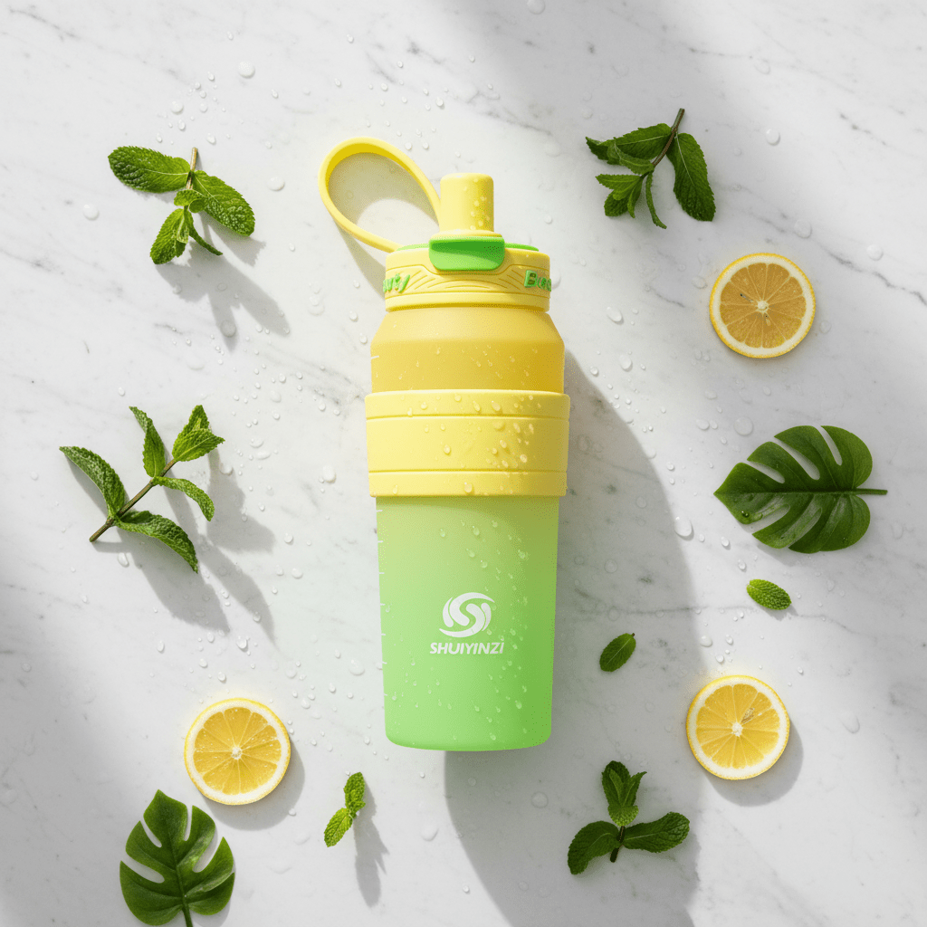 Shuiyinzi Beauty Collapsible Silicone Water Bottle – Leak - Proof Flip Straw, Foldable & Portable | Green & Yellow 1200ml - Al Kabayel Discount CentreShuiyinzi Beauty Collapsible Silicone Water Bottle – Leak - Proof Flip Straw, Foldable & Portable | Green & Yellow 1200mlWater BottlesSHUIYINZIAl Kabayel Discount Centre