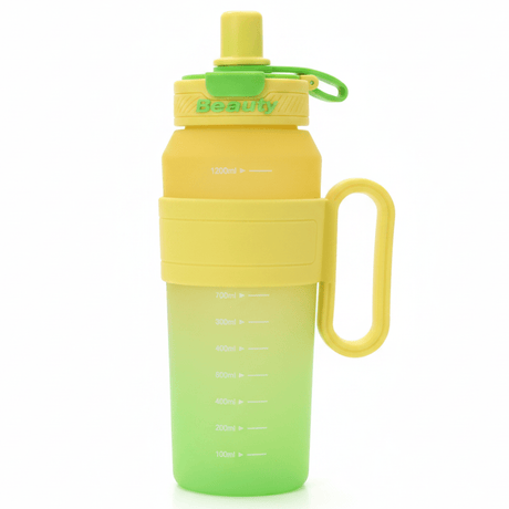Shuiyinzi Beauty Collapsible Silicone Water Bottle – Leak - Proof Flip Straw, Foldable & Portable | Green & Yellow 1200ml - Al Kabayel Discount CentreShuiyinzi Beauty Collapsible Silicone Water Bottle – Leak - Proof Flip Straw, Foldable & Portable | Green & Yellow 1200mlWater BottlesSHUIYINZIAl Kabayel Discount Centre