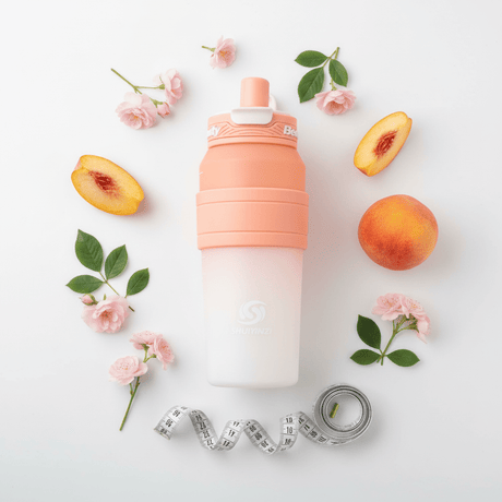 Shuiyinzi Beauty Motivational Water Bottle 1200ml – Peach & Cream | BPA - Free with Measurement Markings - Al Kabayel Discount CentreShuiyinzi Beauty Motivational Water Bottle 1200ml – Peach & Cream | BPA - Free with Measurement MarkingsWater BottlesSHUIYINZIAl Kabayel Discount Centre