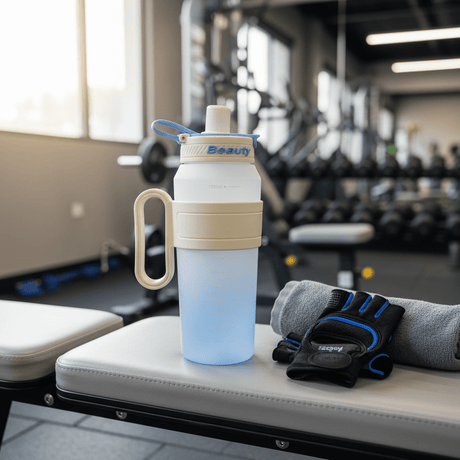 Shuiyinzi "Beauty" Sports Water Bottle – 1200ml | Blue & Cream | BPA - Free Flip - Top with Straw - Al Kabayel Discount CentreShuiyinzi "Beauty" Sports Water Bottle – 1200ml | Blue & Cream | BPA - Free Flip - Top with StrawWater BottlesSHUIYINZIAl Kabayel Discount Centre