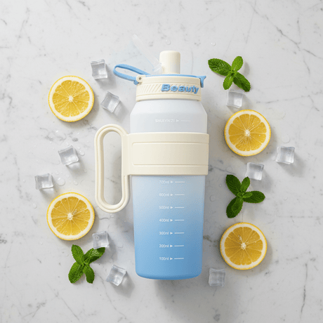 Shuiyinzi "Beauty" Sports Water Bottle – 1200ml | Blue & Cream | BPA - Free Flip - Top with Straw - Al Kabayel Discount CentreShuiyinzi "Beauty" Sports Water Bottle – 1200ml | Blue & Cream | BPA - Free Flip - Top with StrawWater BottlesSHUIYINZIAl Kabayel Discount Centre