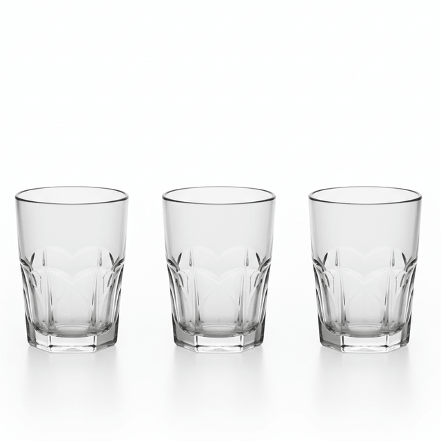 Sigma Modern Clear Glass Tumbler Set – Stylish Durable Drinking Glasses, 3 Pieces, 160 ml - Al Kabayel Discount CentreSigma Modern Clear Glass Tumbler Set – Stylish Durable Drinking Glasses, 3 Pieces, 160 mlTumblersSIGMAAl Kabayel Discount Centre