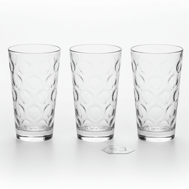 Sigma Premium Clear Drinkware Glass Set – Multipurpose Water & Juice Glasses, 3 Pieces, 250 ml - Al Kabayel Discount CentreSigma Premium Clear Drinkware Glass Set – Multipurpose Water & Juice Glasses, 3 Pieces, 250 mlTumblersSIGMAAl Kabayel Discount Centre