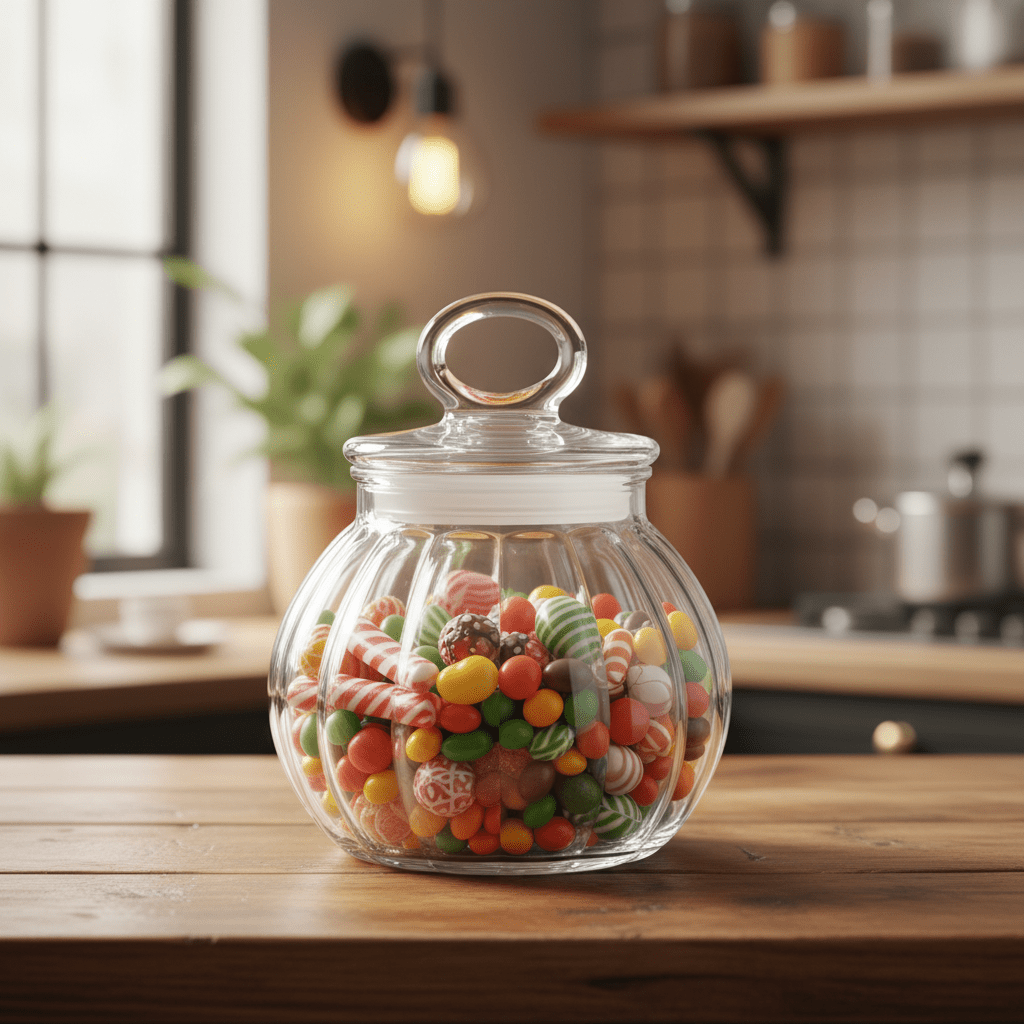 Signature Glass Candy Jar — 750ml - Al Kabayel Discount CentreSignature Glass Candy Jar — 750mlJars & Food SaversSIGNATUREAl Kabayel Discount Centre