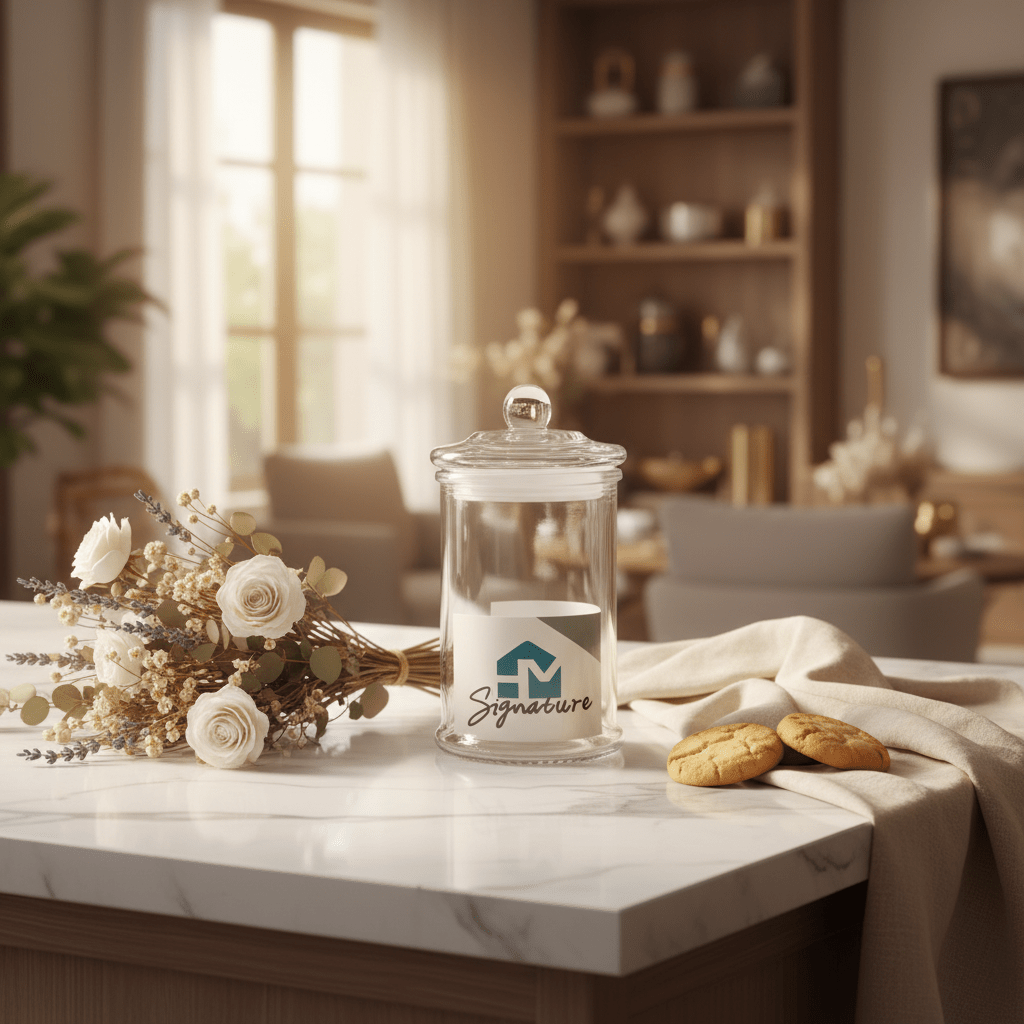 Signature Glass Canister 450ml | Elegant Crystal Lid | Premium Home Storage Jar - Al Kabayel Discount CentreSignature Glass Canister 450ml | Elegant Crystal Lid | Premium Home Storage JarJars & Food SaversSIGNATUREAl Kabayel Discount Centre