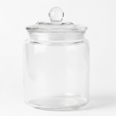 Signature Glass Canister with Crystal Knob Lid — 450ml - Al Kabayel Discount CentreSignature Glass Canister with Crystal Knob Lid — 450mlJars & Food SaversSIGNATUREAl Kabayel Discount Centre