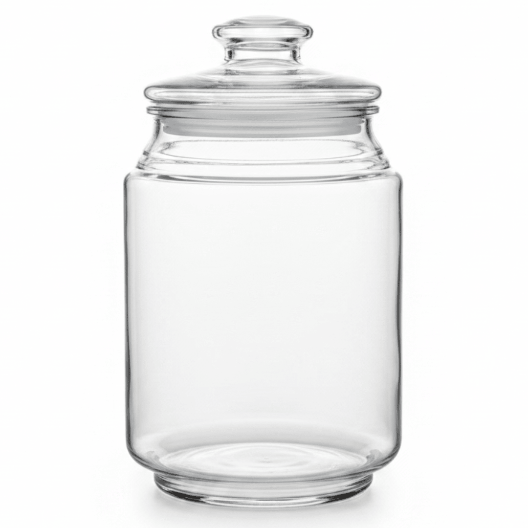 Signature Glass Jar with Lid — 1800ml | Premium Airtight Storage Canister - Al Kabayel Discount CentreSignature Glass Jar with Lid — 1800ml | Premium Airtight Storage CanisterJars & Food SaversSIGNATUREAl Kabayel Discount Centre