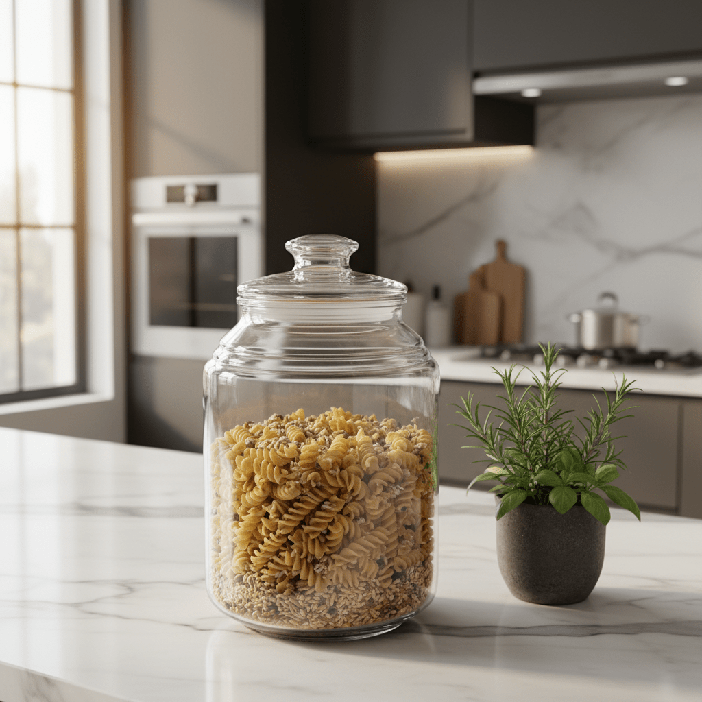 Signature Glass Storage Jar with Lid — 3500ml | Premium Kitchenware - Al Kabayel Discount CentreSignature Glass Storage Jar with Lid — 3500ml | Premium KitchenwareJars & Food SaversSIGNATUREAl Kabayel Discount Centre