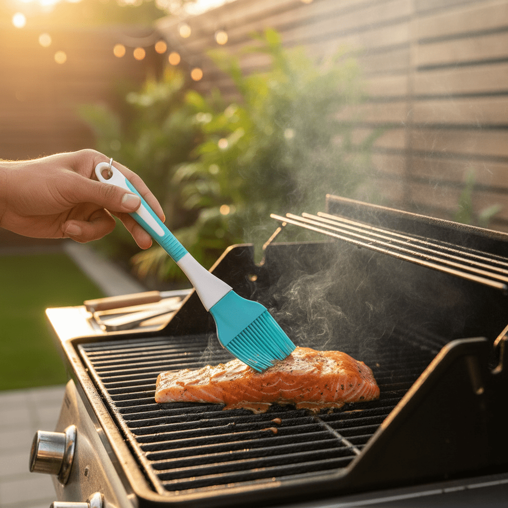 Silicone Oil Basting Brush 22×4 cm - Teal Blue / Purple / Pink - Al Kabayel Discount CentreSilicone Oil Basting Brush 22×4 cm - Teal Blue / Purple / PinkKitchen Utensils & GadgetsAKDCAl Kabayel Discount Centre