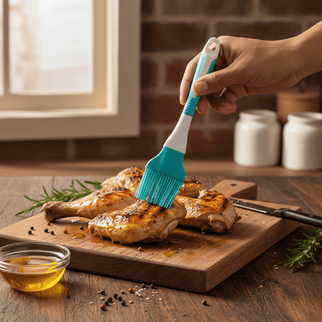 Silicone Oil Basting Brush 22×4 cm - Teal Blue / Purple / Pink - Al Kabayel Discount CentreSilicone Oil Basting Brush 22×4 cm - Teal Blue / Purple / PinkKitchen Utensils & GadgetsAKDCAl Kabayel Discount Centre