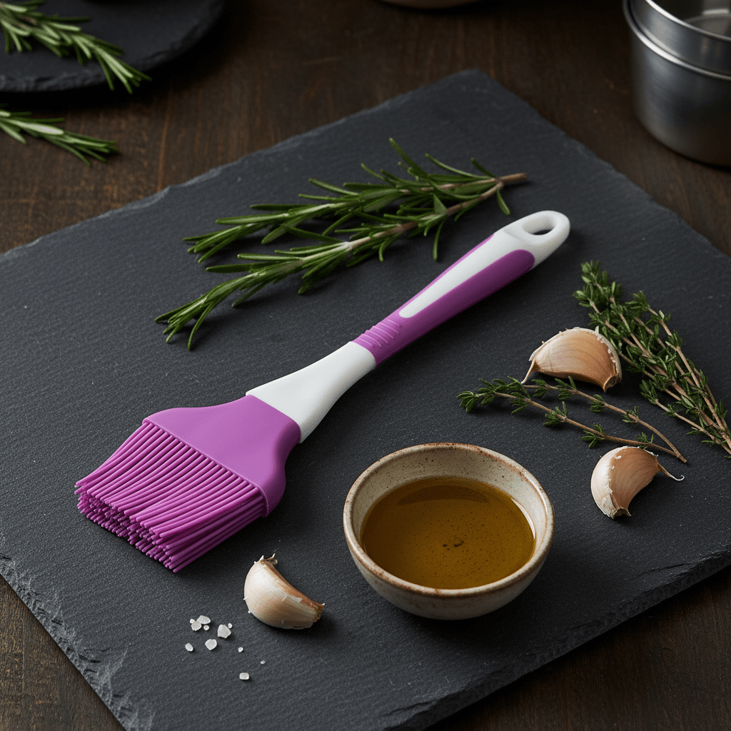 Silicone Oil Basting Brush - 22×6 cm - Purple / Teal Blue - Al Kabayel Discount CentreSilicone Oil Basting Brush - 22×6 cm - Purple / Teal BlueKitchen Utensils & GadgetsAKDCAl Kabayel Discount Centre