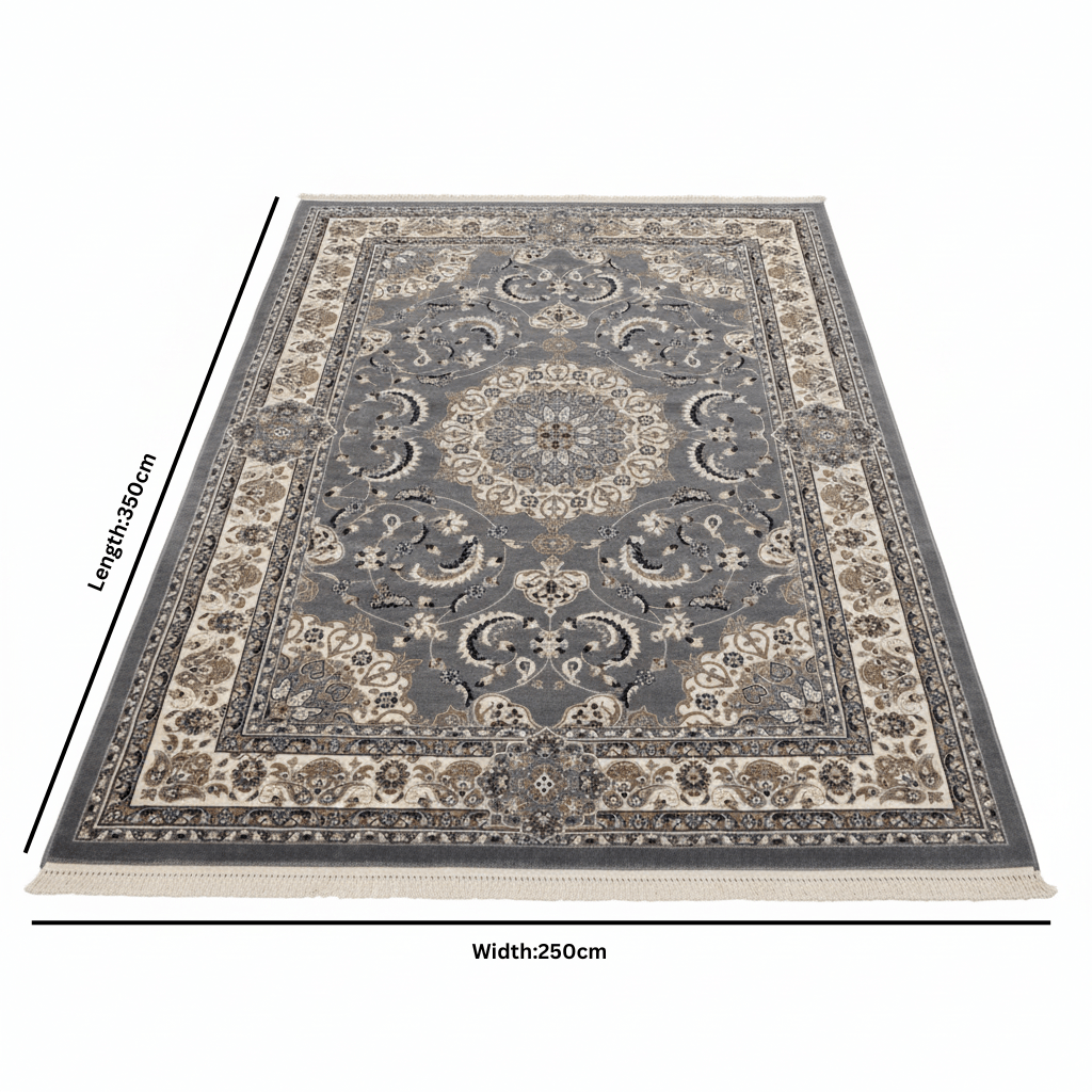 Silk Plaza Dark Grey Polyester Carpet Made in Turkey - 250×350 cm - Al Kabayel Discount CentreSilk Plaza Dark Grey Polyester Carpet Made in Turkey - 250×350 cmMats Carpets & RugsSILK PLAZZAAl Kabayel Discount Centre