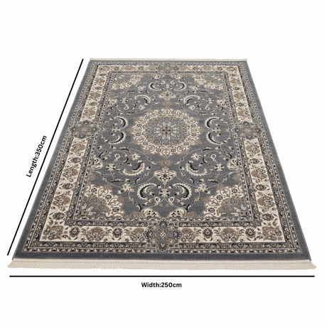 Silk Plaza Dark Grey Polyester Carpet Made in Turkey - 250×350 cm - Al Kabayel Discount CentreSilk Plaza Dark Grey Polyester Carpet Made in Turkey - 250×350 cmMats Carpets & RugsSILK PLAZZAAl Kabayel Discount Centre