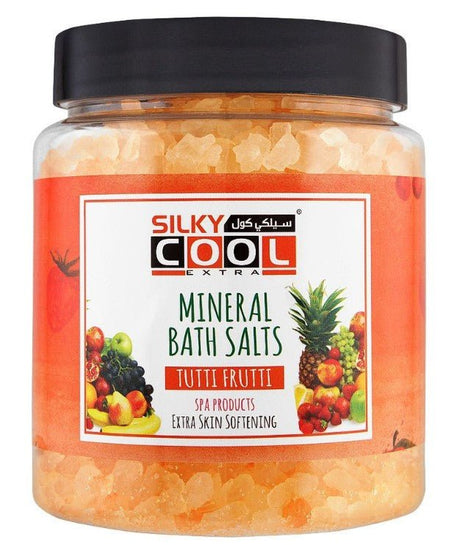 Silky Cool Mineral Bath Salt 750g - Tutti Frutti - Al Kabayel Discount CentreSilky Cool Mineral Bath Salt 750g - Tutti FruttiBath & BodySILKY COOLAl Kabayel Discount Centre