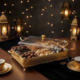 Silu 6 - Section Acrylic Candy Display Box with Gold Metal Holder – Elegant Organizer for Dry Fruits, Nuts & Chocolates – 35 × 28 cm - Al Kabayel Discount CentreSilu 6 - Section Acrylic Candy Display Box with Gold Metal Holder – Elegant Organizer for Dry Fruits, Nuts & Chocolates – 35 × 28 cmJars & Food SaversSILUAl Kabayel Discount Centre