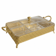 Silu 6 - Section Acrylic Candy Display Box with Gold Metal Holder – Elegant Organizer for Dry Fruits, Nuts & Chocolates – 35 × 28 cm - Al Kabayel Discount CentreSilu 6 - Section Acrylic Candy Display Box with Gold Metal Holder – Elegant Organizer for Dry Fruits, Nuts & Chocolates – 35 × 28 cmJars & Food SaversSILUAl Kabayel Discount Centre