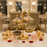 SILU Luxury 4 - Tier Gold Candy & Dessert Stand with Base – Elegant Party & Ramadan Display Stand 30 cm - Al Kabayel Discount CentreSILU Luxury 4 - Tier Gold Candy & Dessert Stand with Base – Elegant Party & Ramadan Display Stand 30 cmServing TraysSILUAl Kabayel Discount Centre