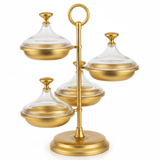 SILU Luxury 4 - Tier Gold Candy & Dessert Stand with Base – Elegant Party & Ramadan Display Stand 30 cm - Al Kabayel Discount CentreSILU Luxury 4 - Tier Gold Candy & Dessert Stand with Base – Elegant Party & Ramadan Display Stand 30 cmServing TraysSILUAl Kabayel Discount Centre