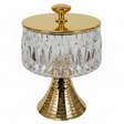Silu Metal Footed Acrylic Elegant Candy Jar with Gold Lid Decorative Serving and Storage Container 17 × 12 cm - Al Kabayel Discount CentreSilu Metal Footed Acrylic Elegant Candy Jar with Gold Lid Decorative Serving and Storage Container 17 × 12 cmJars & Food SaversSILUAl Kabayel Discount Centre