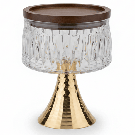 Silu Metal Footed Acrylic Elegant Candy Jar with Lid Decorative Serving and Storage Container 17 × 12 cm - Al Kabayel Discount CentreSilu Metal Footed Acrylic Elegant Candy Jar with Lid Decorative Serving and Storage Container 17 × 12 cmJars & Food SaversSILUAl Kabayel Discount Centre