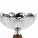 Silver & Brown Metal Footed Candy Bowl - 22×15cm - Al Kabayel Discount CentreSilver & Brown Metal Footed Candy Bowl - 22×15cmBowlsAKDCAl Kabayel Discount Centre