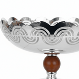 Silver & Brown Metal Footed Candy Bowl - 24×25 cm - Al Kabayel Discount CentreSilver & Brown Metal Footed Candy Bowl - 24×25 cmBowlsAKDCAl Kabayel Discount Centre