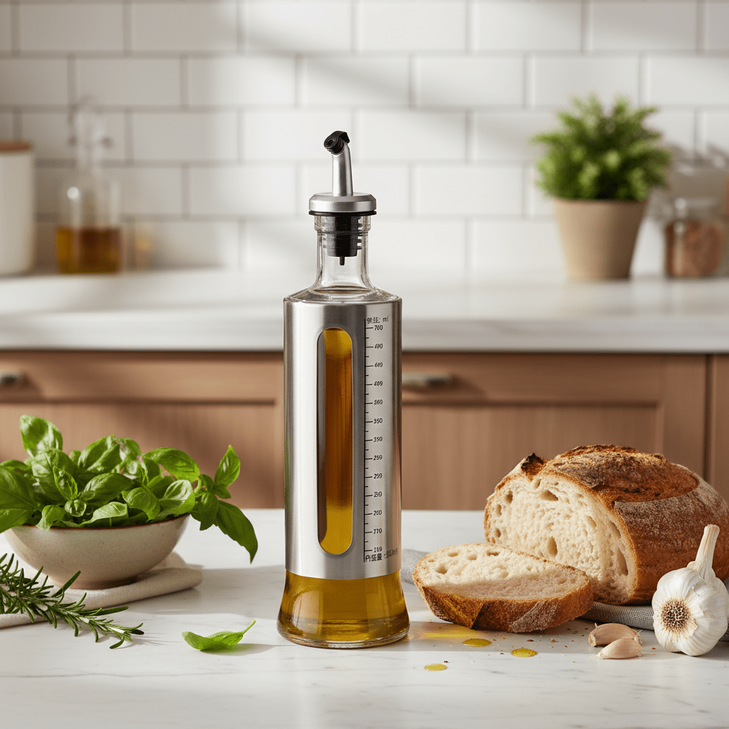 Silver Glass Cruet Bottle with Measurement Scale — 500ml - Al Kabayel Discount CentreSilver Glass Cruet Bottle with Measurement Scale — 500mlKitchen Utensils & GadgetsAKDCAl Kabayel Discount Centre