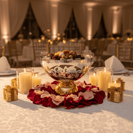Silver & Gold Stainless Steel Footed Candy Bowl | 25×20cm | Etched Floral Design - Al Kabayel Discount CentreSilver & Gold Stainless Steel Footed Candy Bowl | 25×20cm | Etched Floral DesignBowlsAKDCAl Kabayel Discount Centre